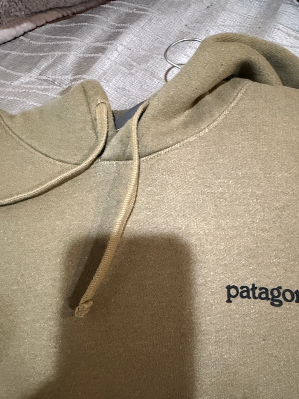Patagonia Khaki Green Pullover Hoodie
